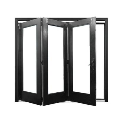 China Screen CE Magnetic Nfrc As2047 2022 Standard Fire Retardant Economic Heat Insulation Texture Glass French Aluminum Folding Door And Window for sale