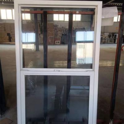 China Anti-theft Folding Window Hung Tempered Glass Impact Windows American Style Simple Screen Space Saving UPVC Anti-theft Window for sale