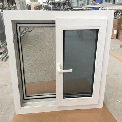 China 2021Year Bahamas Lminated Glass Screen EPDM Sealing Large UPVC Strip Hurricane Proof Folding Sliding Window For Kitchen zu verkaufen