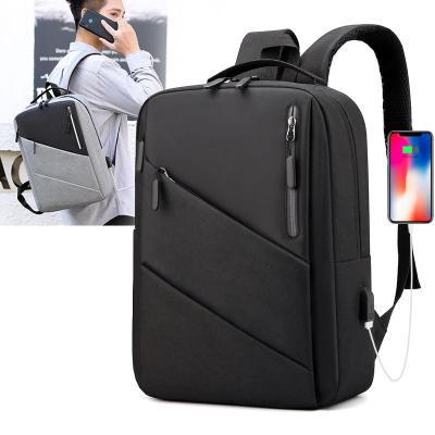 China With USB Custom Business Waterproof School Laptop Bags Package Supplier USB Travel Mochilas Women Men Smart Charging Backpack For Men for sale