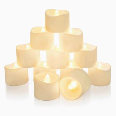 China Electronic LED Flickering Warm Light Battery Flameless Candles For Wedding Christmas Halloween Decorations for sale