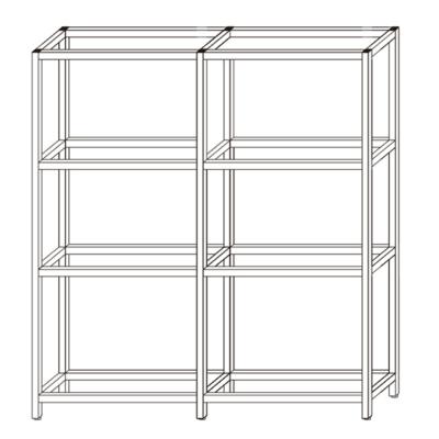 China Black 20AF Retail Display Aluminum Structural Frame for sale