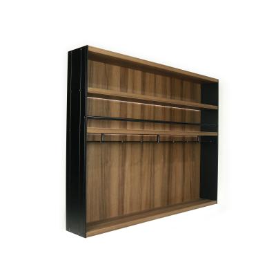 China Italy Style Kitchen 600mm Width Walnut Aluminium Display Shelf for sale