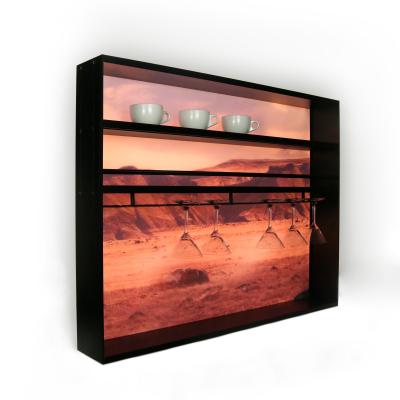 China 60X90X50cm LED Wall Mounted Aluminum Display Shelf for sale