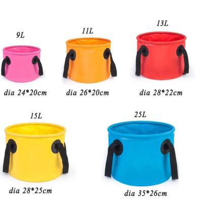 China 13L durable outdoor folding bucket Yuanfeng water bucket wash morric collapsible bucket for sale