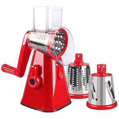 China Home Multifunctional Tabletop Cheese Grater Drum Grater Household Household Kitchen Rotary Slicer With Drum 3 for sale