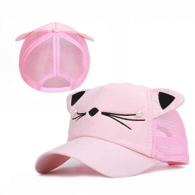 China wholesale free shipping custom cute hat mesh trucker hat ear al por mayor por mayor gorra toddler toddler trucker hat wholesale cute kids hat 'child for sale