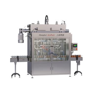 China Fully Automatic Linear Type Piston Lubricant Motor Edible Oil Filling Food Machine for sale