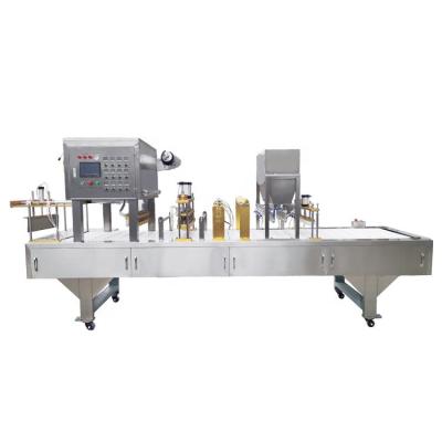 China Beverage Tissue Canister Filling Sealing Machine for sale