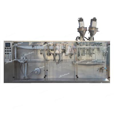 China Horizontal Duplex Beverage HFFS Sachet Powder Packing Machine for sale