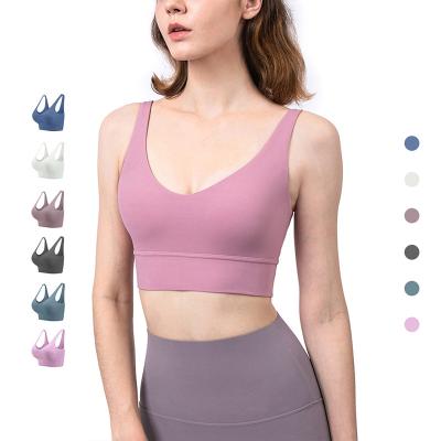 China New Fashion Sports Antibacterial Women Sports Bra Shockproof Fitness Bra Tops Fitness Tank Yoga Bra For Fitness Top for sale