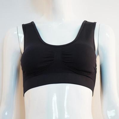 China New Arrival Breathable Sports Bra Customization Black Tank Top With Bra Black Sex Sports Tank Top With Bra for sale