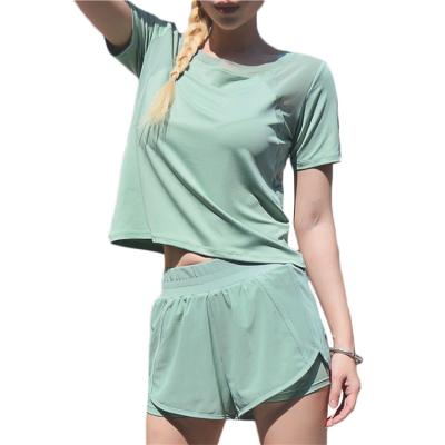 China China Wholesale Cheap Breathable Yoga Tops Women Sports T Shirts Short Sleeve Yoga Top for sale