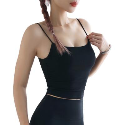 China Breathable Wholesale High Quality Women Sports Yoga Vest Tank Tops Sleeveless Sport for sale