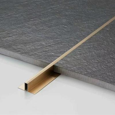 China Modern indoor polished mirror color stainless steel junction panel step edge tile trim profiles strips. for sale