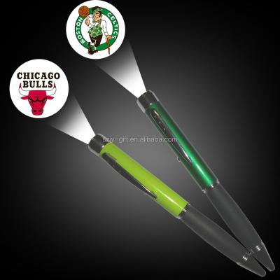 China office & School Pen LOGO projection pen with silicone grip, led LOGO projector pen for gift promotional advertising items for sale