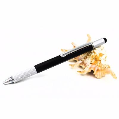 China Pen Popular Promotional Multifunctional 6 In 1 Universal Aluminum Material Metal Tool Pens Tool Ballpoint Pens With Gift Package for sale