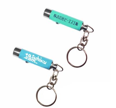 China Manufacturer Supply Promotion Gift Torch Flashlight Mini LED UV Light Key Chain Key Chain With OEM Service For Watermark Detection for sale