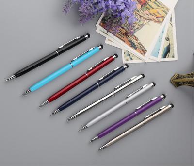 China Mobile Phone Mini Metal 2 in 1 Capacitive Stylus Pen for smartphone and other capacity screen phones and tablet for sale