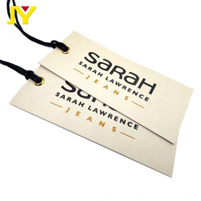 China Sustainable Clothes Hang Tags Manufacturer Hang Tags For Jewelry Fold Design Custom Offset Printed Brand Logo Paper Garment Tags for sale