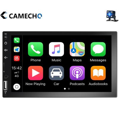 China 7 inch Touch Screen Dual Din Car Stereo with Apple Carplay and Android Auto, Multimedia Car Radio with BT and Stand for sale