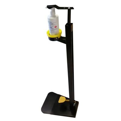 China Touchless Foam Soap Dispenser Floor Standing Foot Press Pedal Operated Free Standing Hand Sanitizer Dispenser for sale