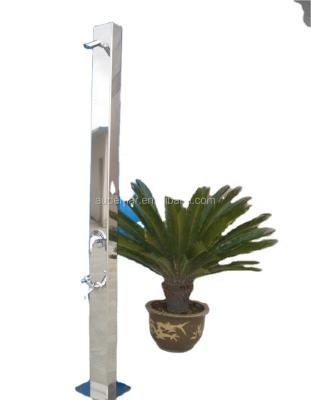 China Outdoor places (such as swimming pool Audemar 3MM thick aluminum or outdoor 2.5MM 316 stainless steel straight garden shower for sale