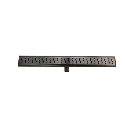 China Modern Stainless Steel Channel Base Audemar E Series Straight Edge Small Inclined Rainwater Drain With Horizontal Outlet for sale