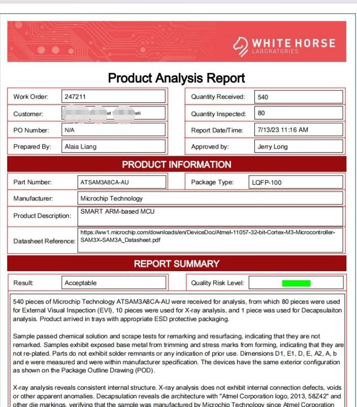 Whitehorse test lab - ALIXIN STOCK (HONG KONG) CO., LIMITED