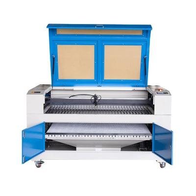 China Water Cooled Double Head 1610 CO2 Laser Cutting Machine Price 1600x1000mm Laser Engraving Machine 1610 for sale