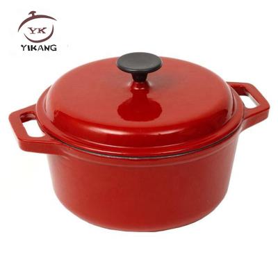 China Sustainable enamel cast iron cookware /pan/dutch oven set for sale