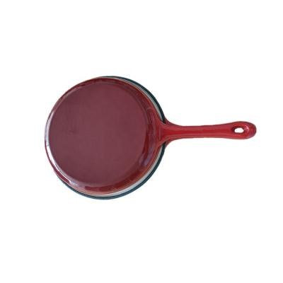 China Yikang SS-822 Sustainable Cast Iron Two-in-One Pan, Multifunctional Pan, Enamel With Long Handle for sale