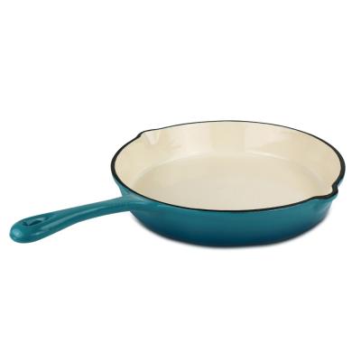 China Yikang SS-24 Sustainable Cast Iron Round Casserole, Enamel Cast Iron Cooker Chef Combination Skillet for sale