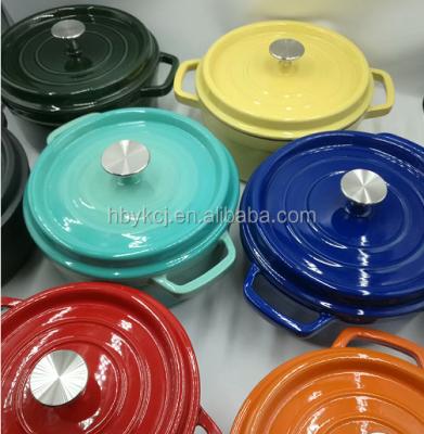 China Sustainable Ebay Cast Iron Mini Pot Factory Colorful Enamel Cast Iron Mini Cookware for sale