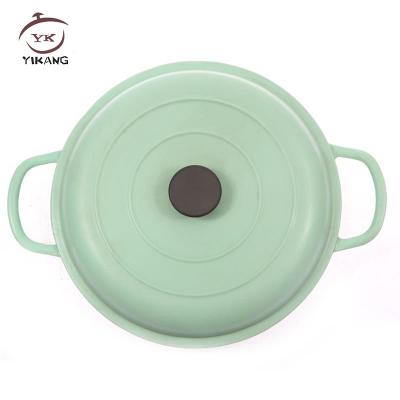 China Viable Shallow Casserole with Enamel Coating Certification LFGB for sale