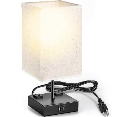 China JACKYLED Modern Bedside Desk Lamps USB Modern Light Touch Control Reading Lamp for Bedroom Table Nightstand Lamp for sale