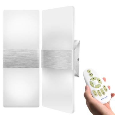 China JACKYLED Modern Stepless Dimming LED Wall Sconce With Remote Control Acrylic Material Wall Mounted Lights for sale