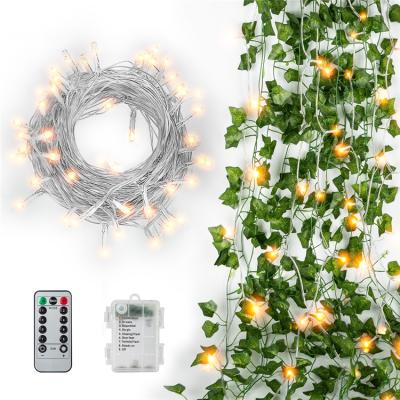 China Artificial Garden Home Decoration JACKYLED Ivy Garland Fake Plants Diy Vine Pendant Garland Led Light for sale