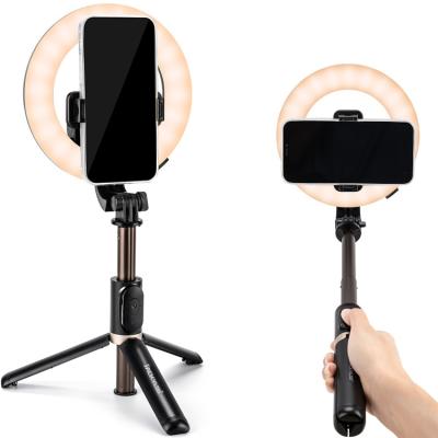 China New Small PORTABLE Mobile Selfie Ring Light Remote Control Mobile Phone JACKYLED Design for sale