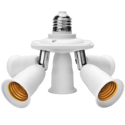 China JACKYLED 360 Degree Rotation E27 Lamp Adjustable Lamp Base Splitter Converter Socket Holder Adapter Screw for sale