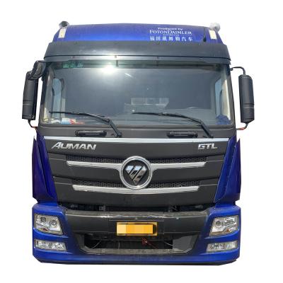 China Aluminum Alloy Foton Auman GTL WP460 460HP Used 6X4 10 Wheeler Tractor Truck For Sale for sale