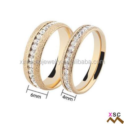 China High Quality Wedding Ring Price Gold Stainless Steel Saudi Arabia for sale