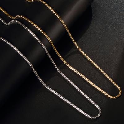 China Cool Small Longer Stainless Steel Box Chain For Women for sale