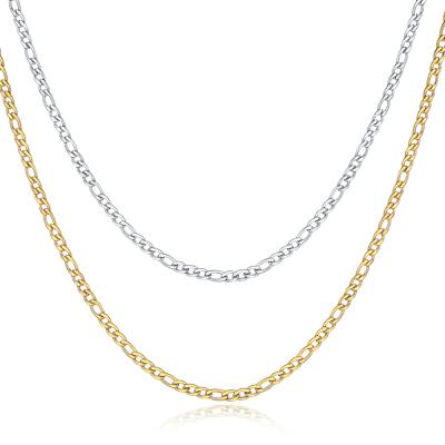 China Cool Custom Length And Width Stainless Steel 3:1 Limit Chain Necklace For Women for sale