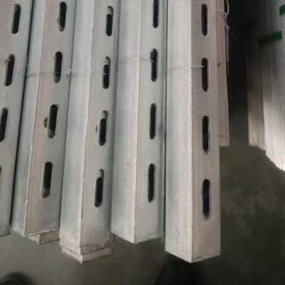 China 90 Degree Customized Galvanized Angle Steel Slotted Channel Long Length Slotted Angle Galvanised for sale