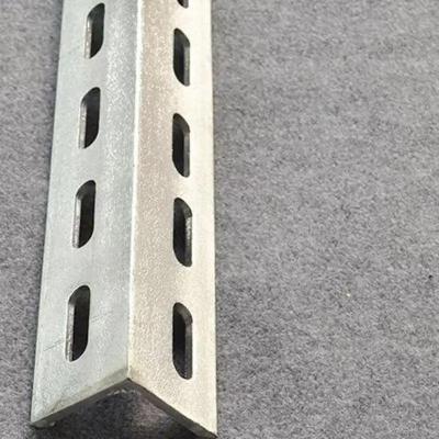 China 90Degree Slotted Perforated Angle Bar Heavy Duty Slotted Angle Galvanized Steel Profile for sale