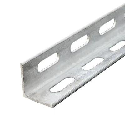 China Strength Slotted Angle Galvanised  Corrosion Resistance 5-10mm Hole Customizable Length for sale