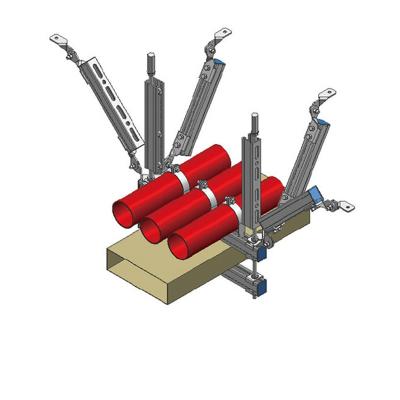 China Adjustable Galvanized Seismic Support Bracket with Load Capacity and Corrosion Resistance for sale