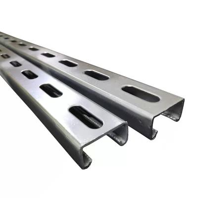 China Versatile Carbon Steel Perforated C Channel Metal Strut Channel Steel C Shaped Beam for sale