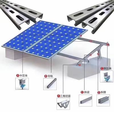 Cina Supporti per pannelli solari in alluminio 1.4kN/m2 Carico di neve in vendita